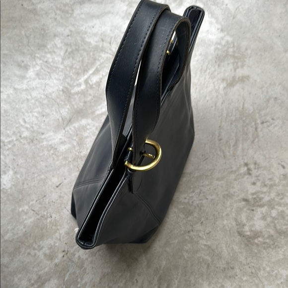 Coach vintage navy Leather Tote Bag - Picture 5 of 8